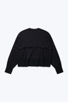Swerve Keyhole Sweater in Black