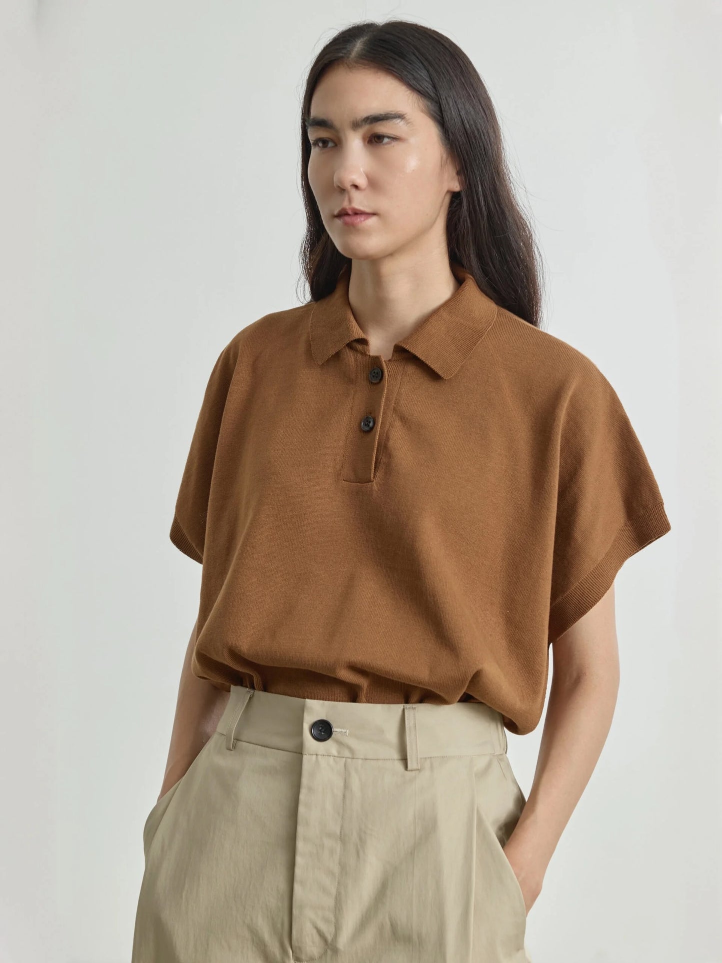 Ace Polo in Brown