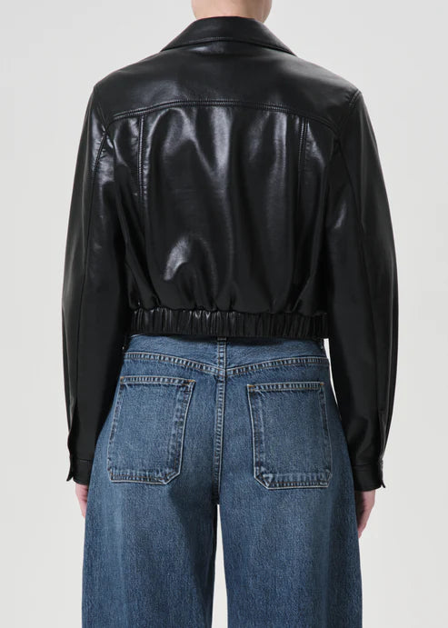 Essie Recycled Cropped Jacket in Black