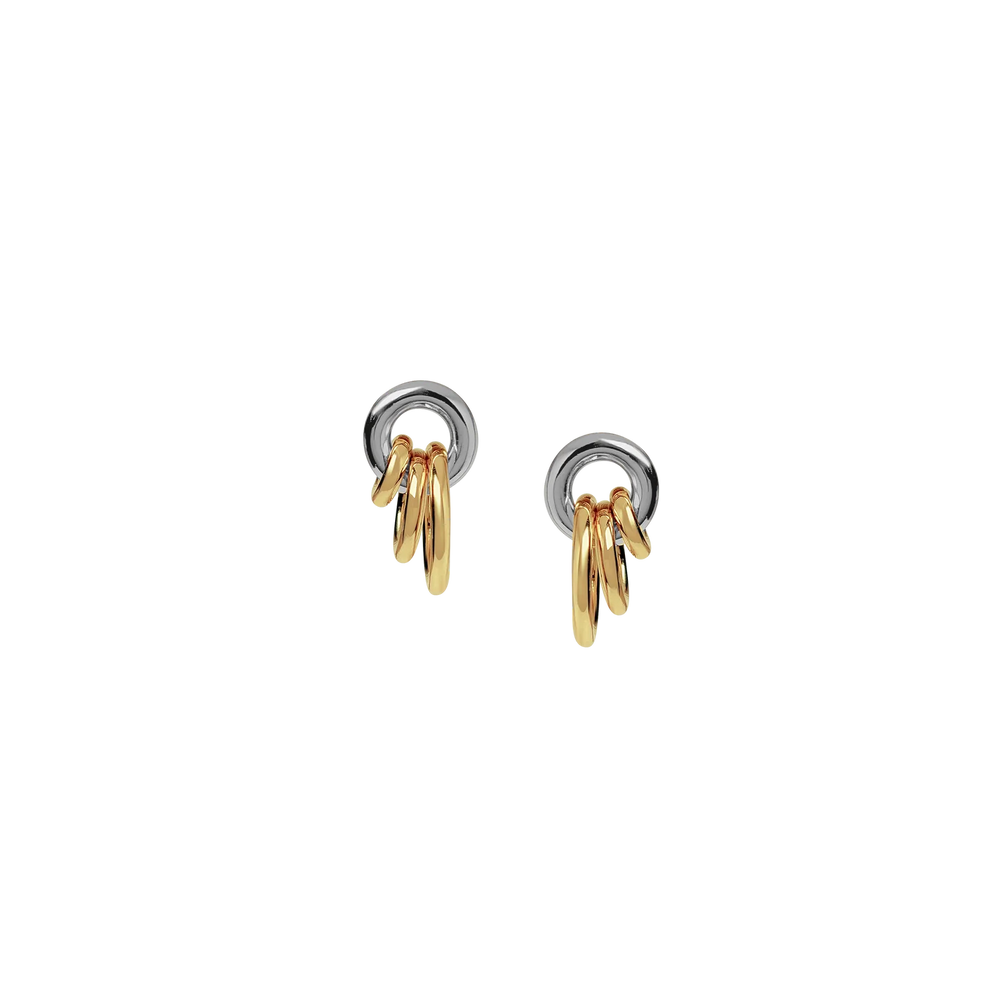 Aria Earring in Two Tone