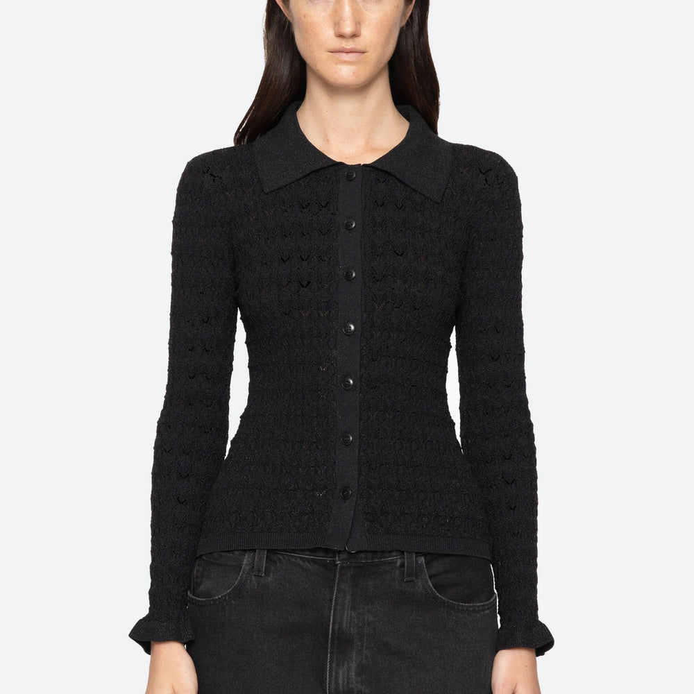 Ruby Knit Cardigan in Black