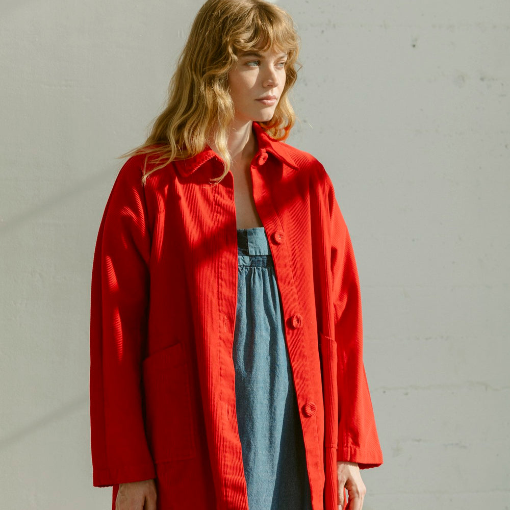 
                  
                    Constance Jacket in Red Corduroy
                  
                