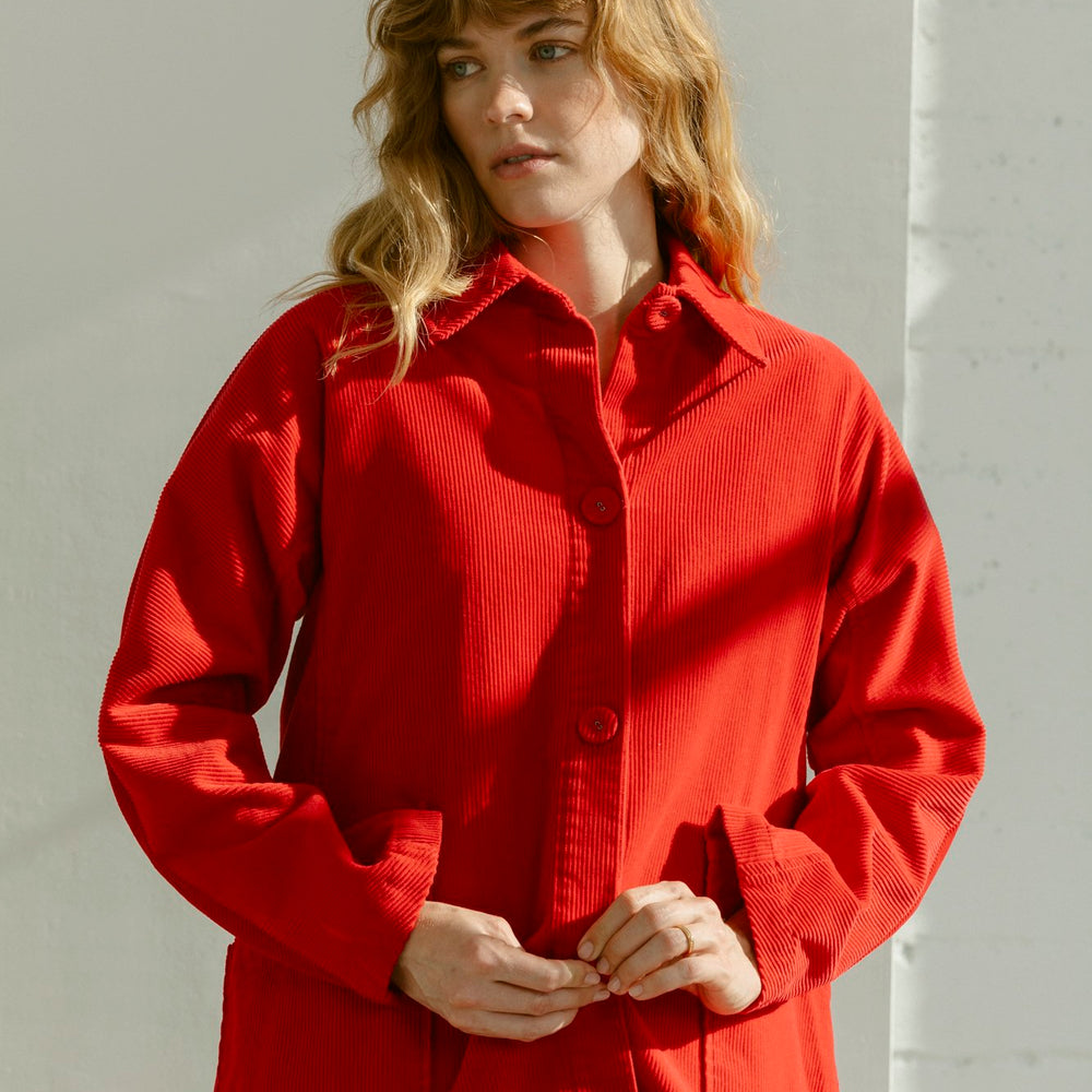 
                  
                    Constance Jacket in Red Corduroy
                  
                