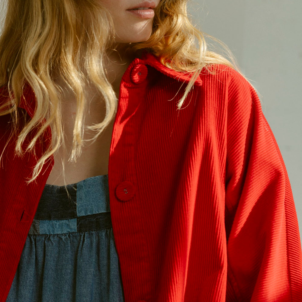 
                  
                    Constance Jacket in Red Corduroy
                  
                