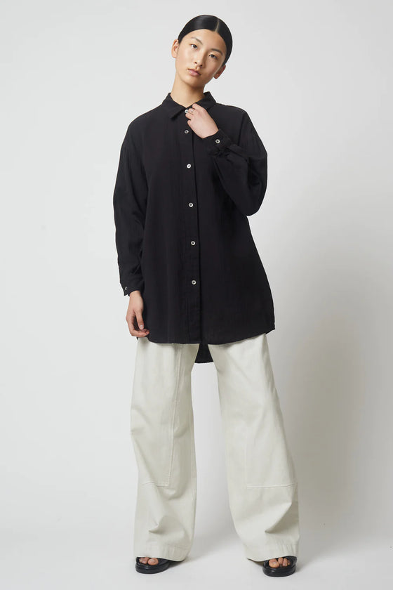 Cotton Crinkle Oversized Top
