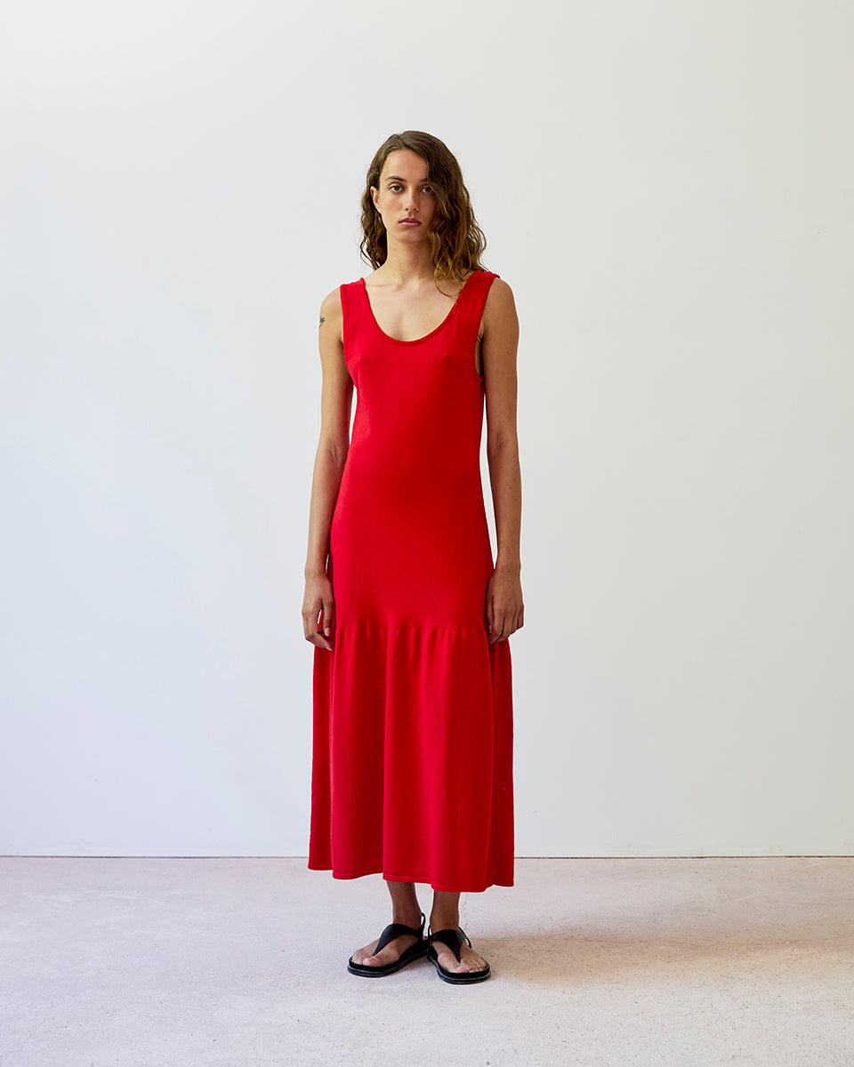 Paloma Dress in Red