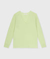 Cashmere V-Neck Sweater in Mint