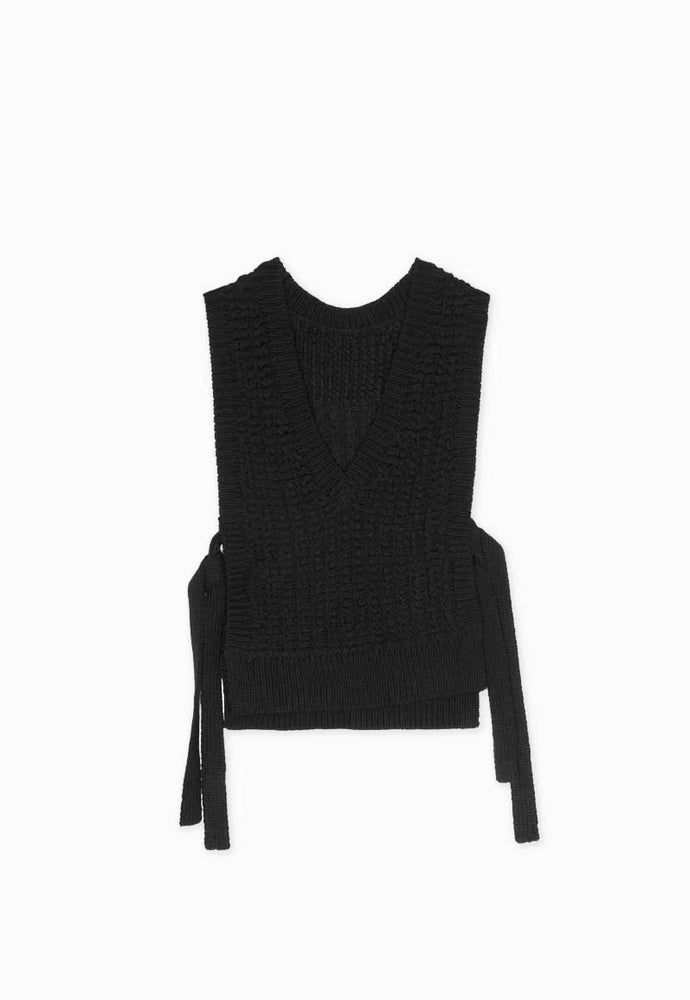 
                      
                        Knit Vest in Black
                      
                    