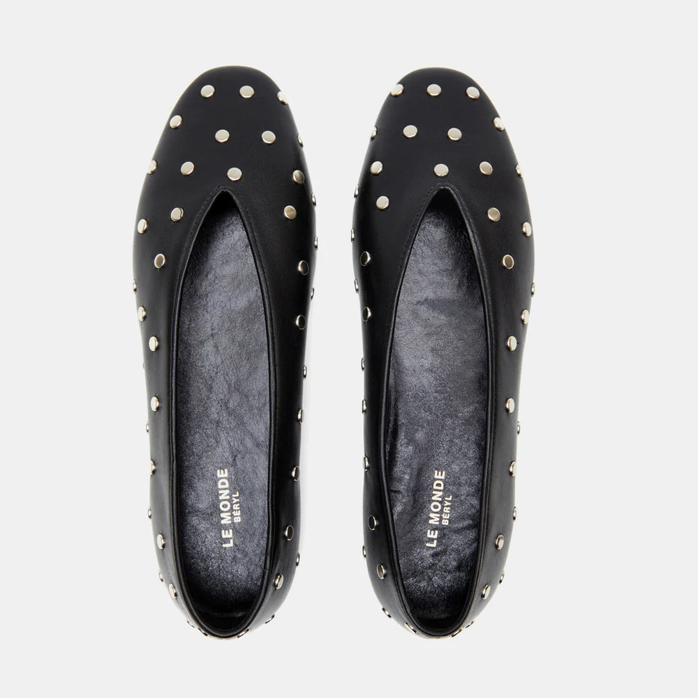 
                      
                        Studded Regency Slipper in Black
                      
                    