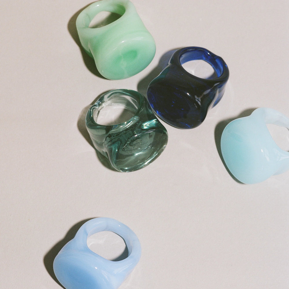 
                  
                    Italian Glass Rings
                  
                