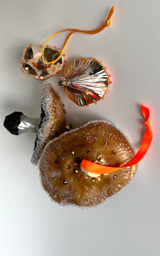 Magic Mushroom Ornaments : Caps & Trumpets