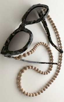  Eyewear Beaded Chain in Natural