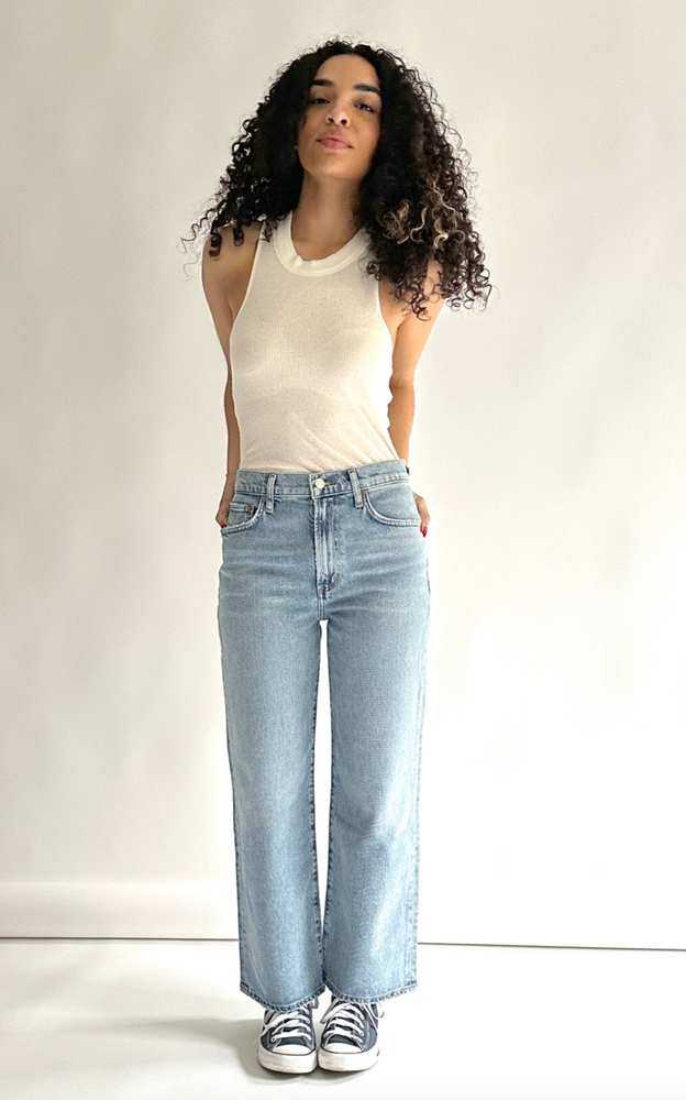 Harper Crop Jean in Hassle