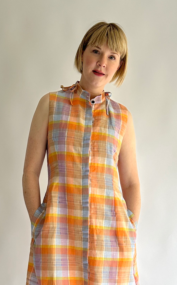 Spam Dress in Multi Check