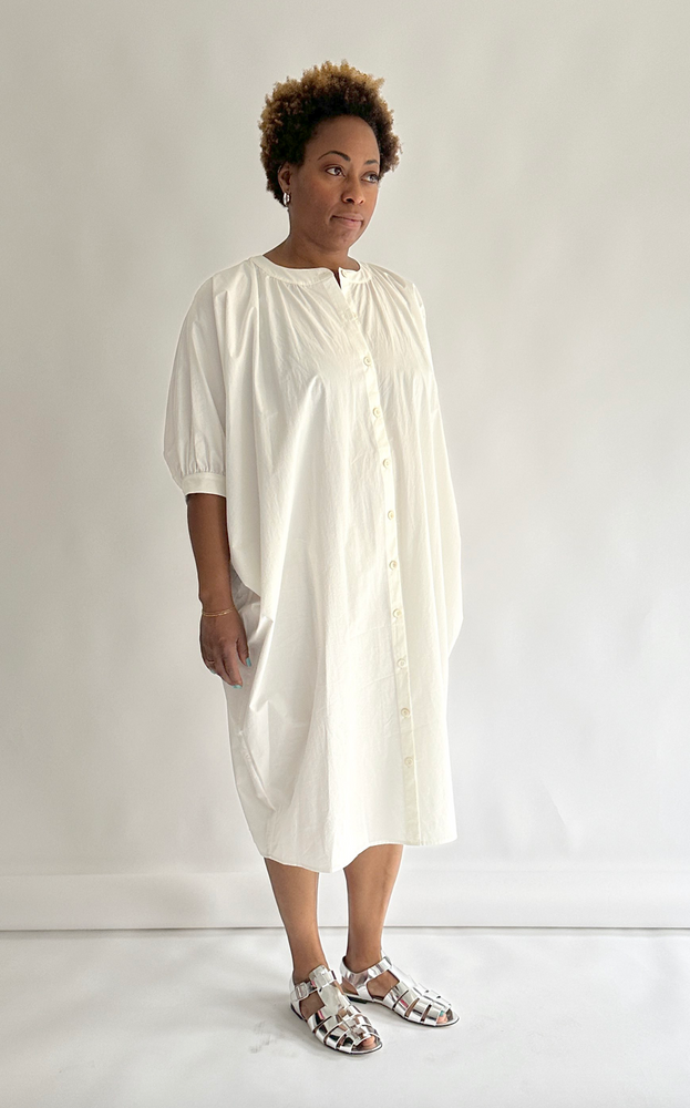 
                      
                        Button Front Kaftan in Off White
                      
                    