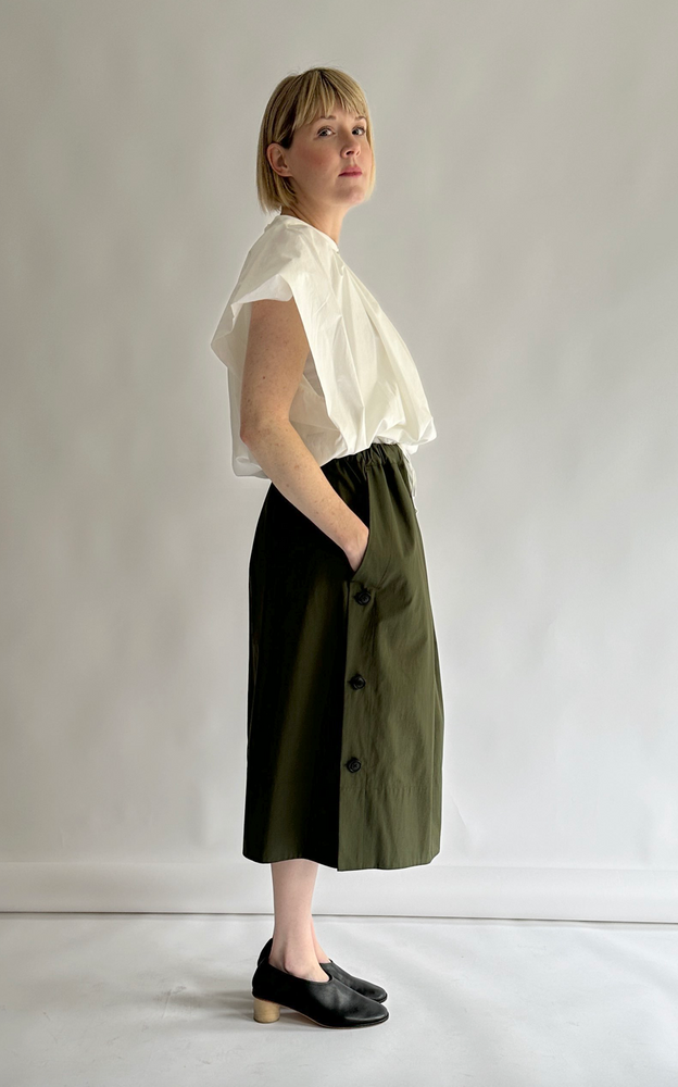 
                      
                        Ship Skirt in Olive
                      
                    