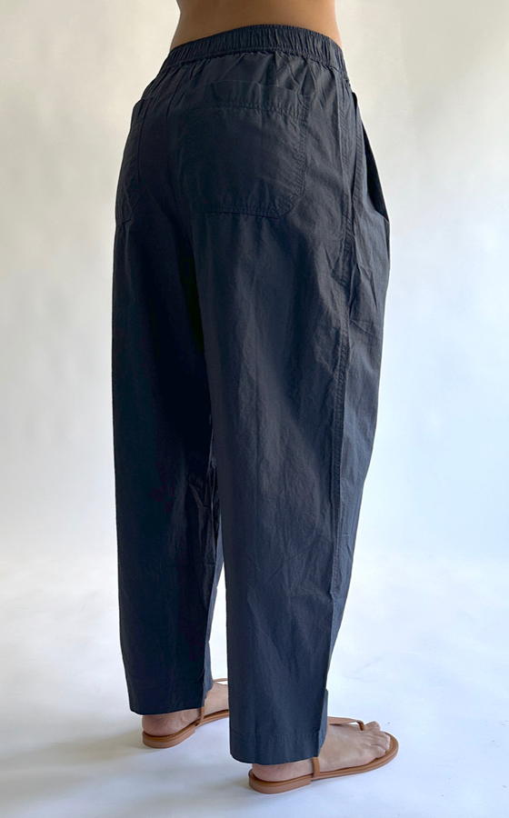 Spa Pleat Pant in Navy