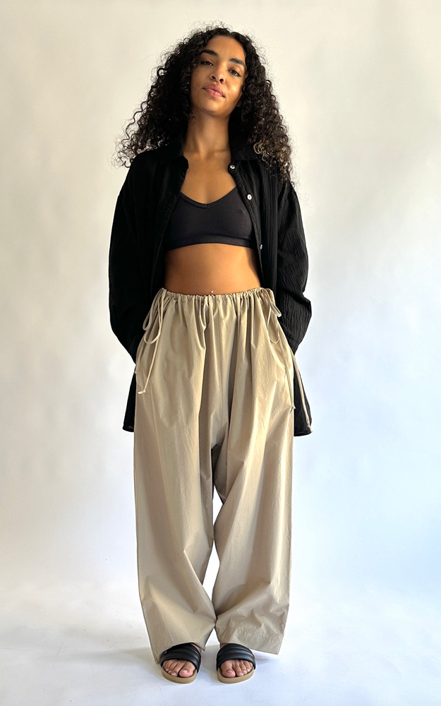 
                      
                        Balloon Pant in Taupe
                      
                    