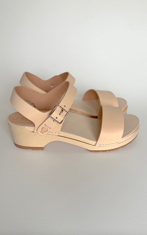 
                  
                    Vienna Open Toe Clog Sandal in Ecru
                  
                