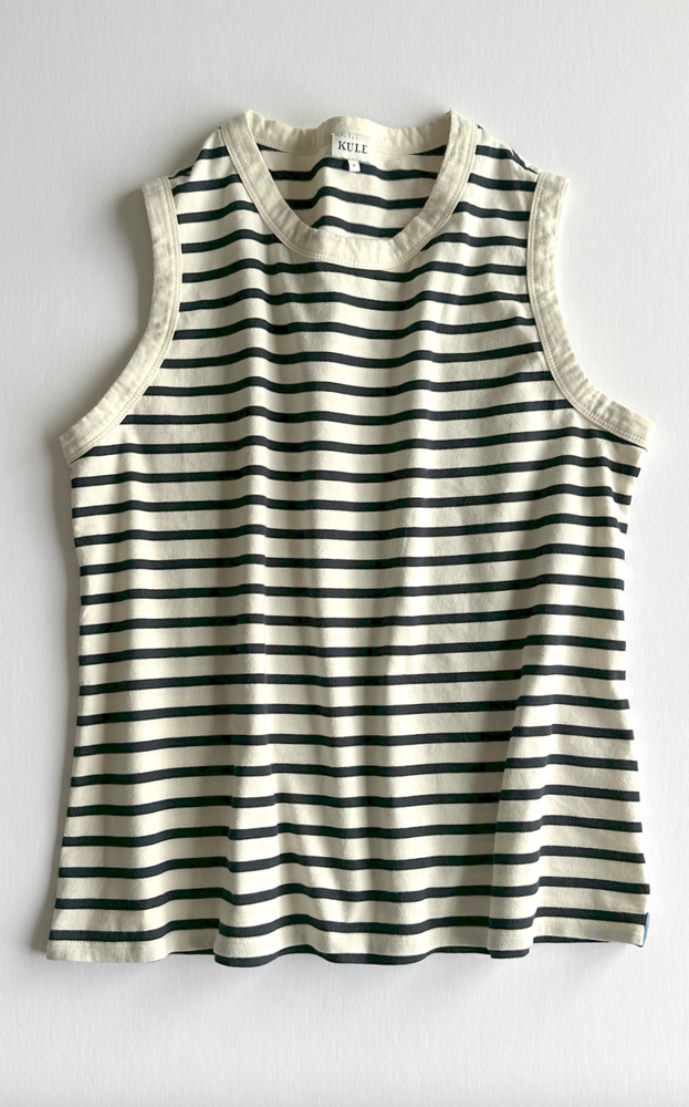 
                      
                        The Tank in Cream/Navy
                      
                    