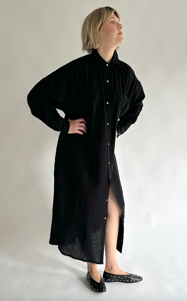 
                  
                    Florence Shirt Dress in Black
                  
                