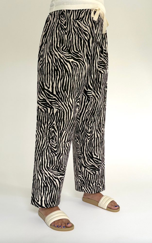 
                      
                        Zebra Printed Pajama Pant
                      
                    