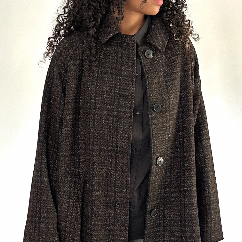 
                  
                    Plaid Trench Coat
                  
                