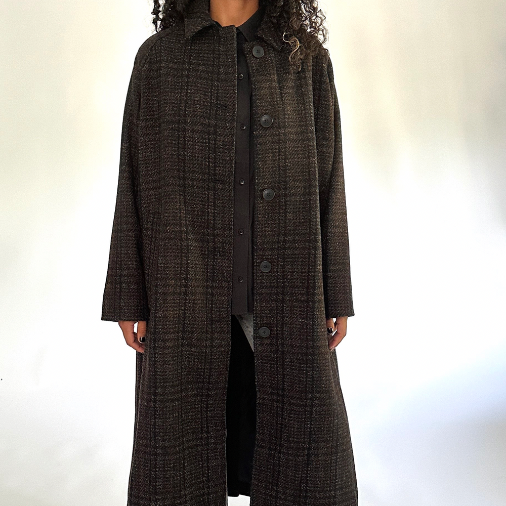 
                  
                    Plaid Trench Coat
                  
                