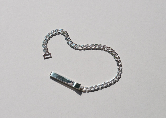 Grand ID Narrow Bracelet in Sterling Silver