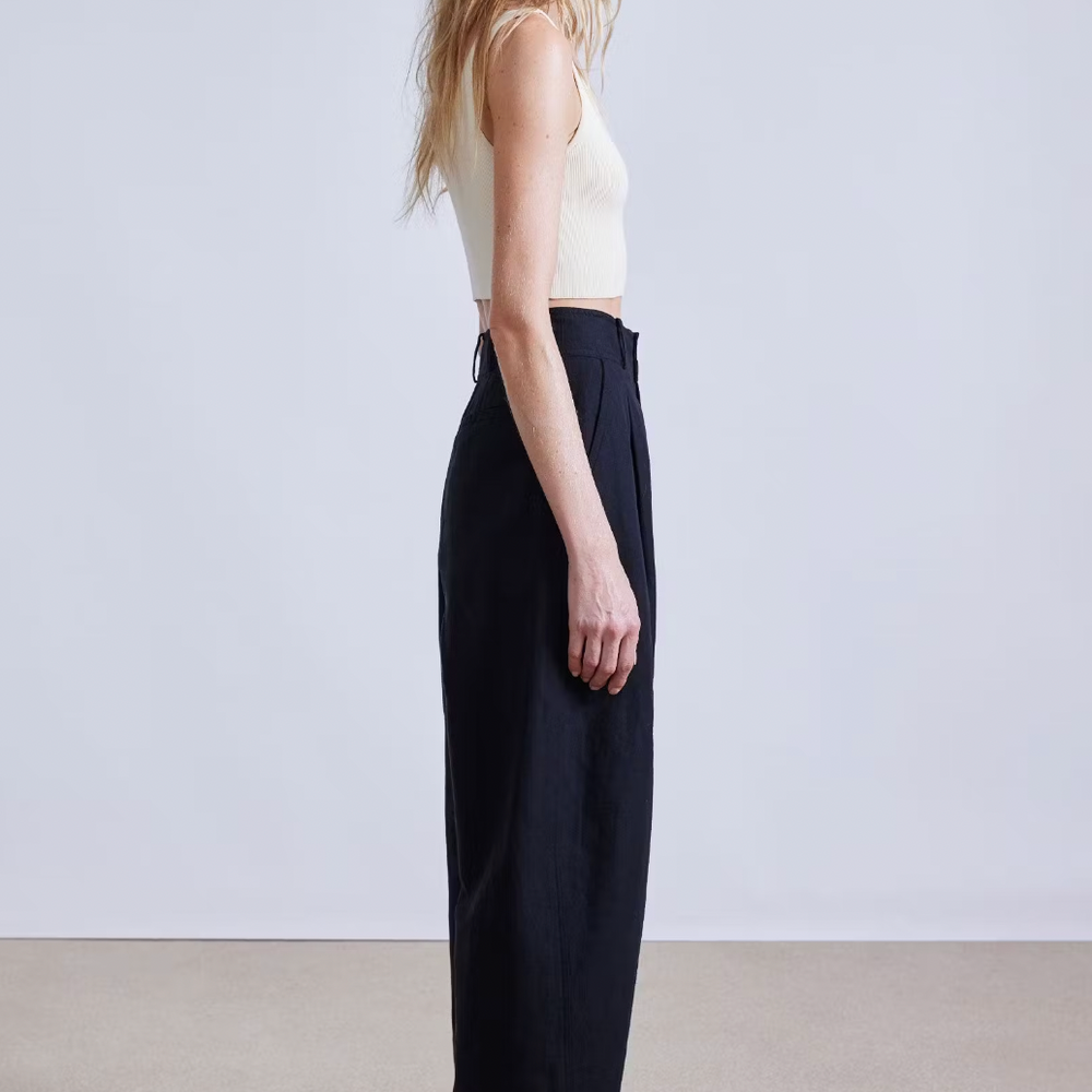 
                  
                    Bari Crop Trouser in Black
                  
                