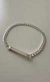 Grand ID Narrow Bracelet in Sterling Silver