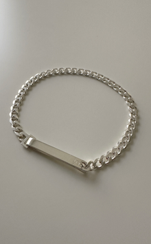  Grand ID Narrow Bracelet in Sterling Silver