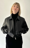 Essie Recycled Cropped Jacket in Black