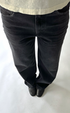 Low Curve Jean in Black Tar