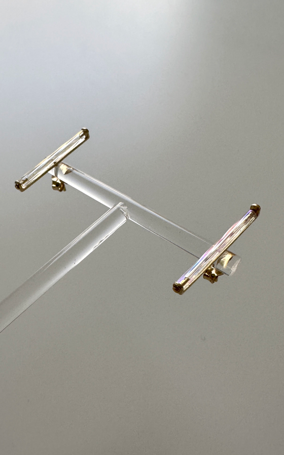 Iridescent Bar Earrings