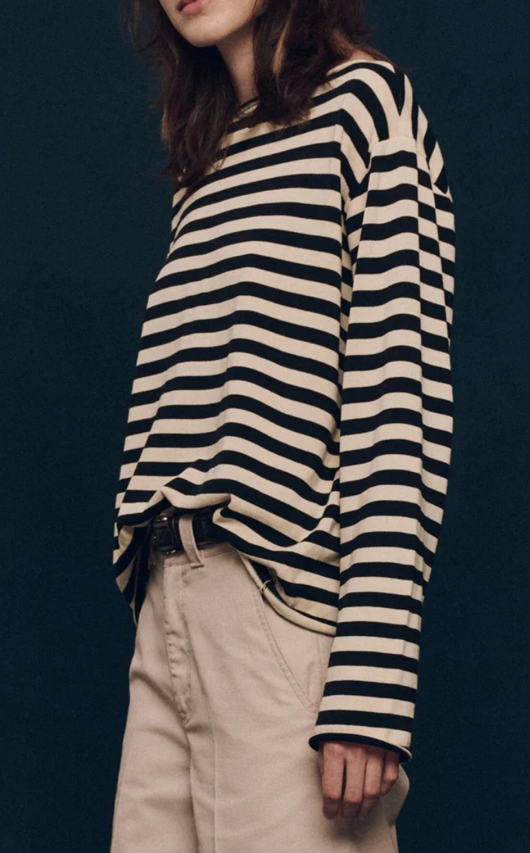 The Sailor Sweater in Black Stripe