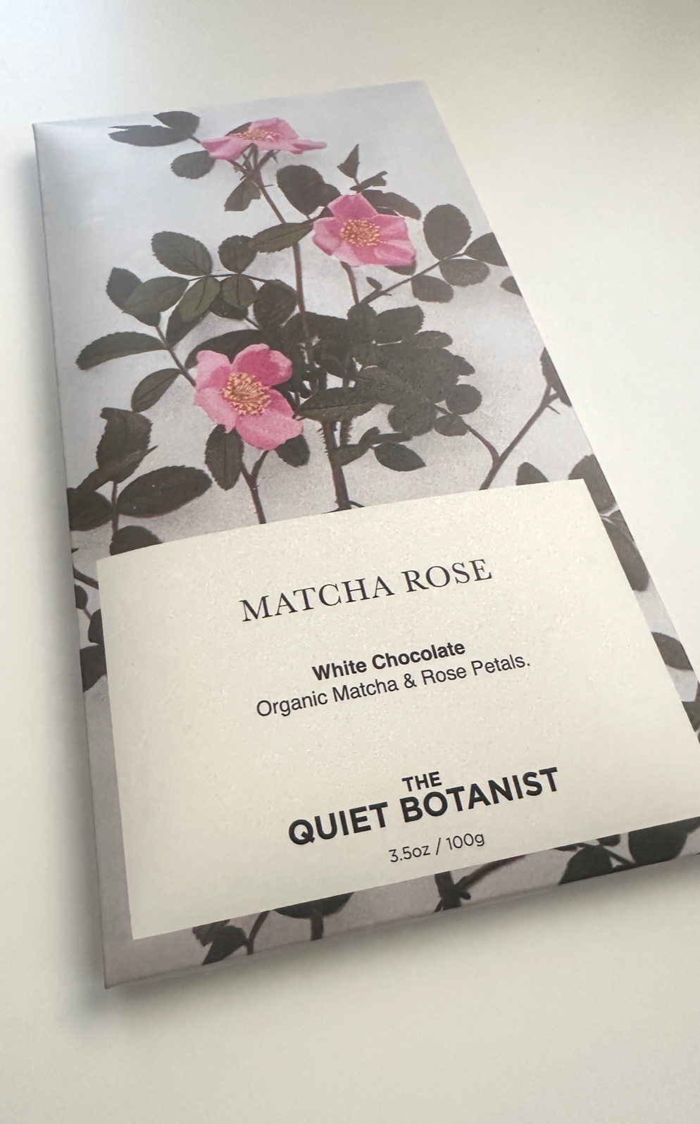 Matcha Rose Chocolate Bar