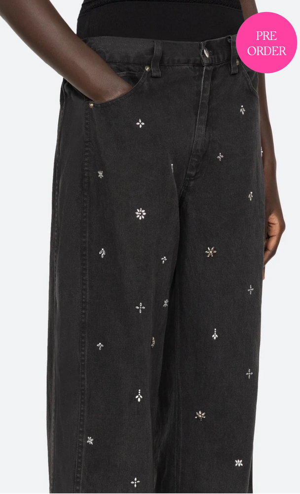 Bala Beaded Jeans in Black