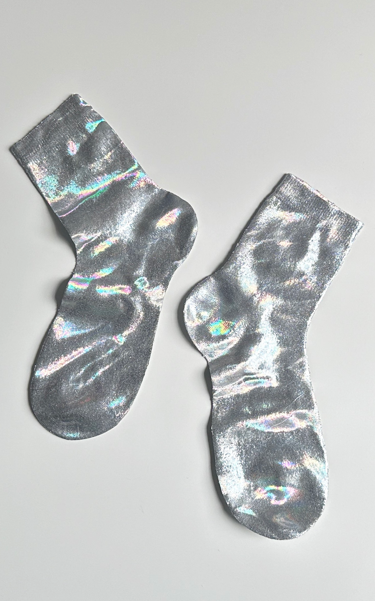 Laminated One Sock in Holograph