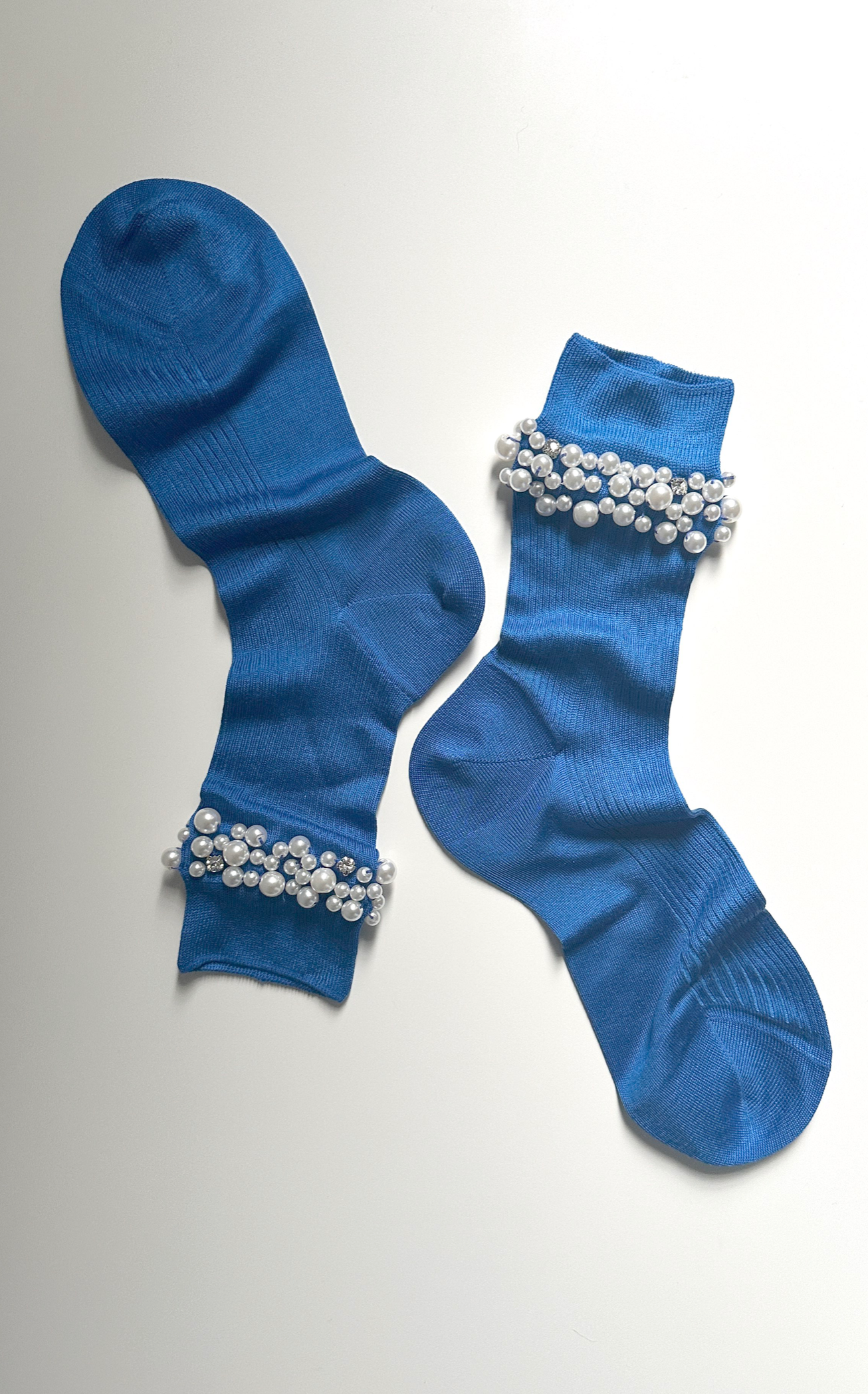 Pearl Socks in Cobalt