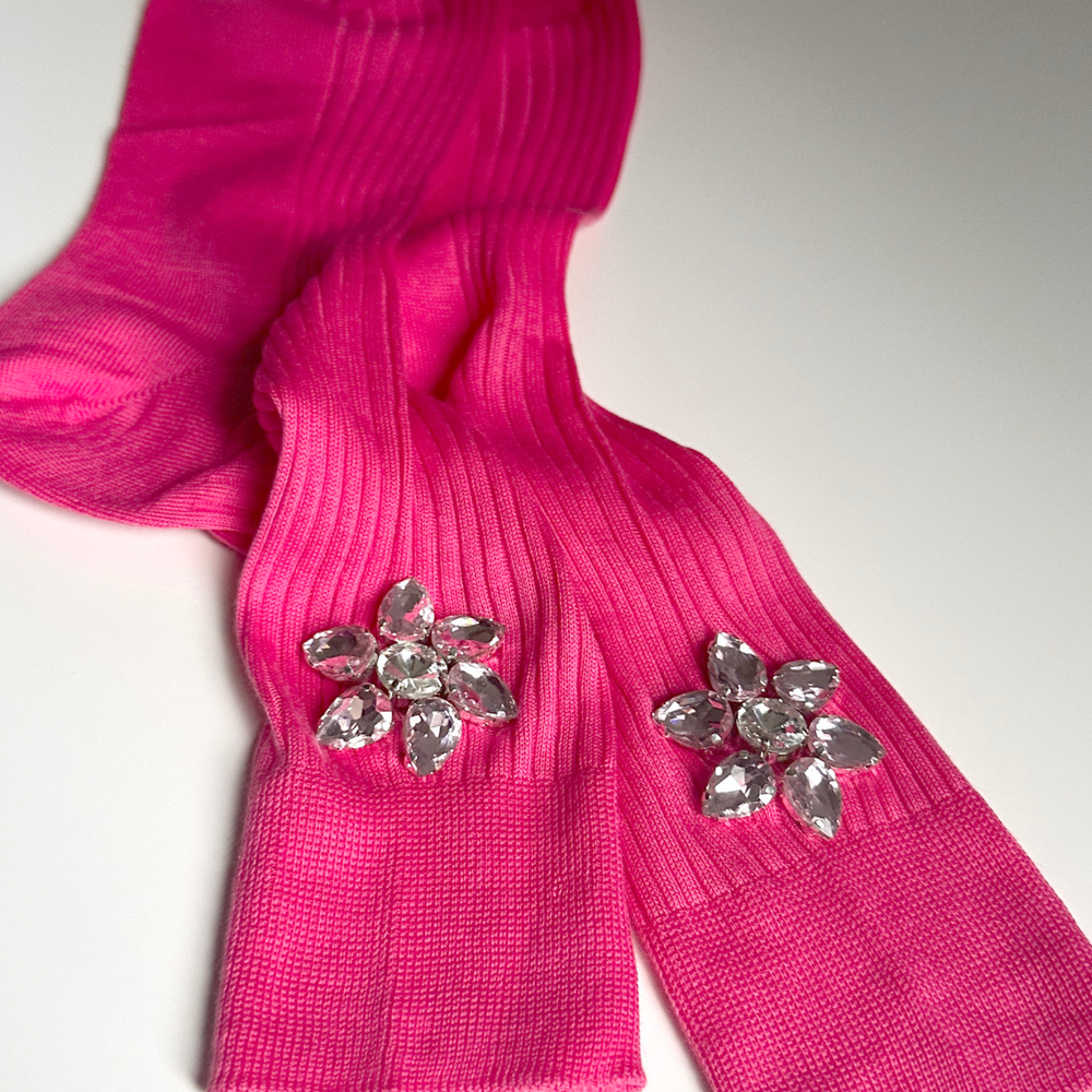 Big Bling Sock in Fucshia