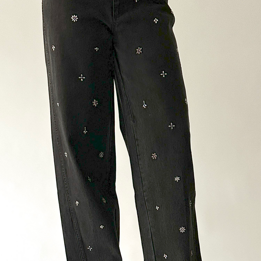 
                  
                    Bala Beaded Jeans in Black
                  
                