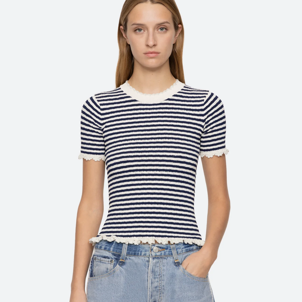 Addy Stripe Sweater Tee