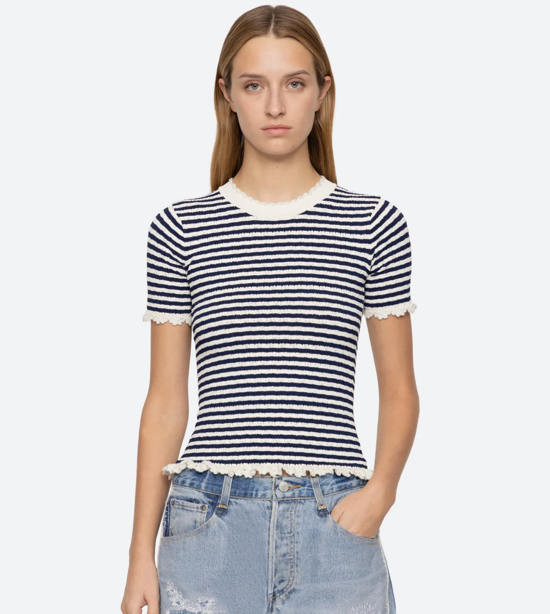 Addy Stripe Sweater Tee