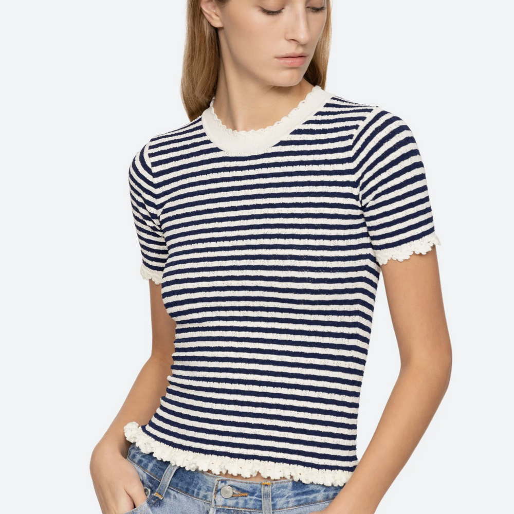 Addy Stripe Sweater Tee