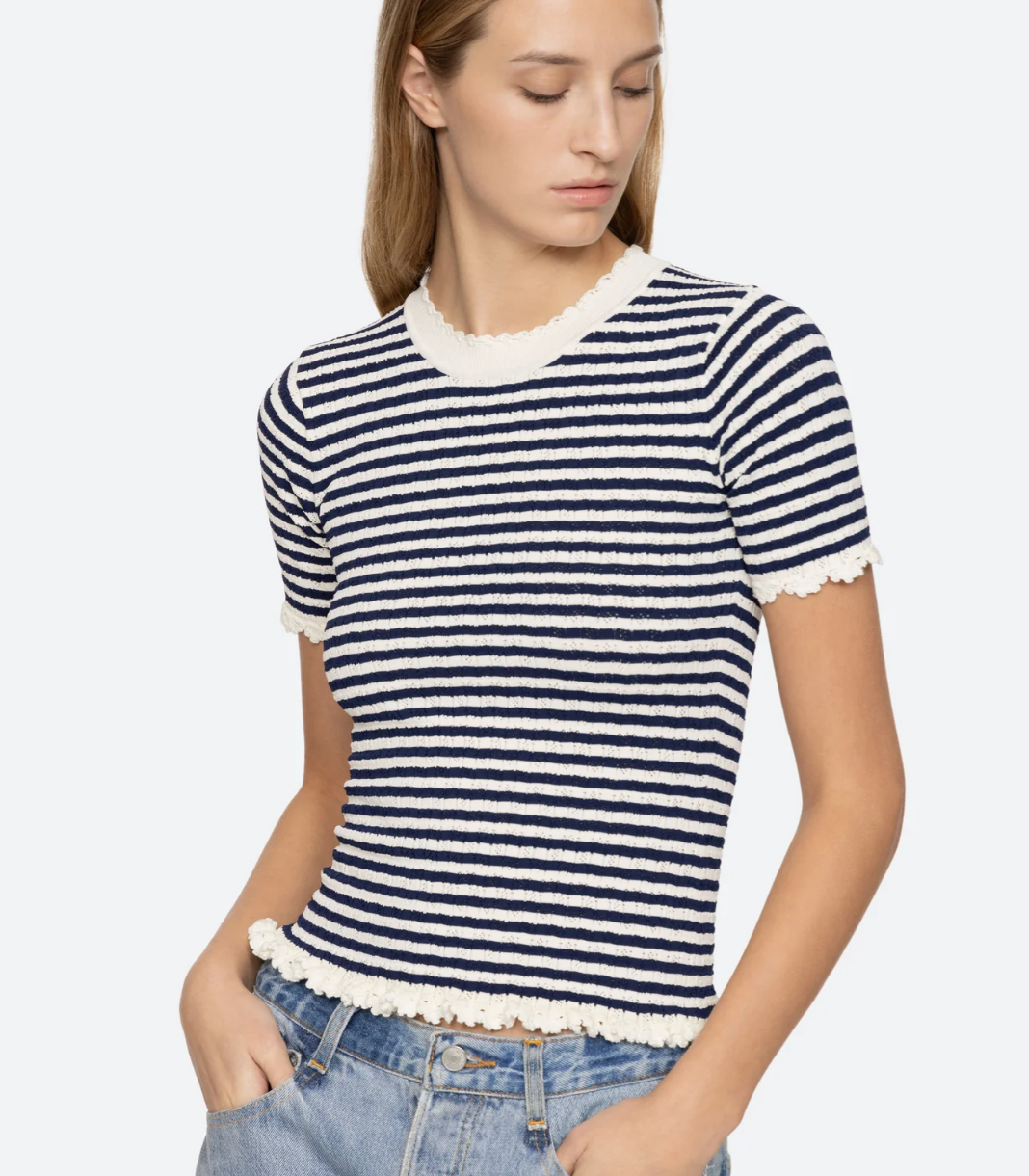 Addy Stripe Sweater Tee