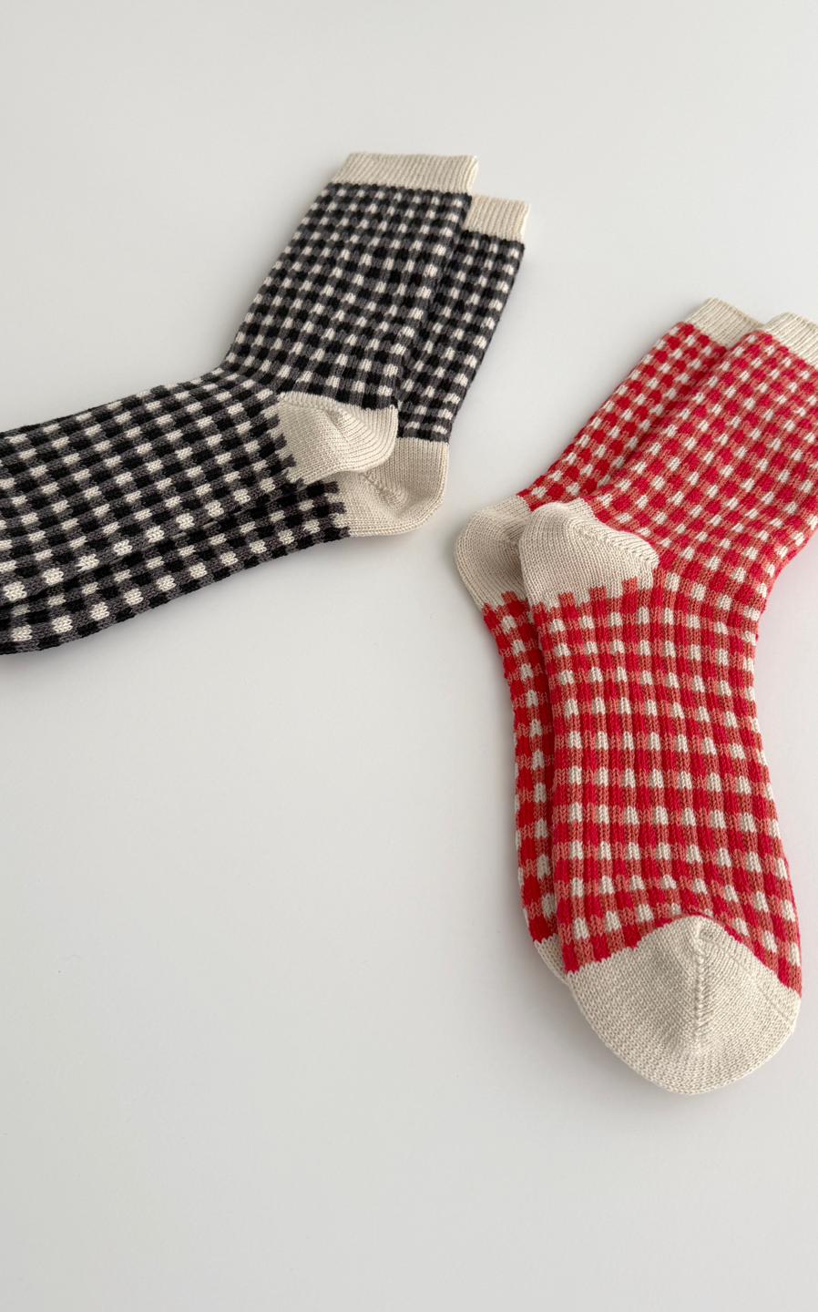 Gingham Check Sock