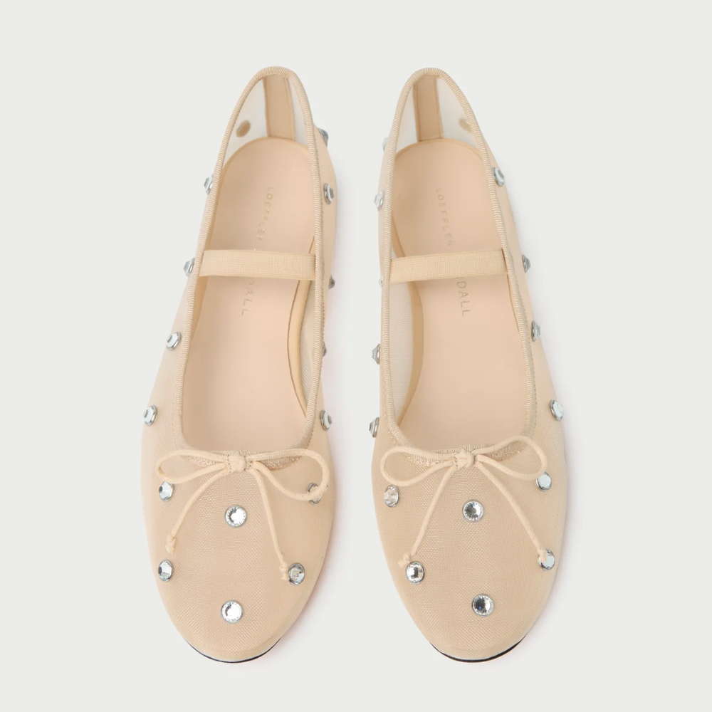 
                  
                    Leonie Caramel & Crystal Ballet Flat
                  
                