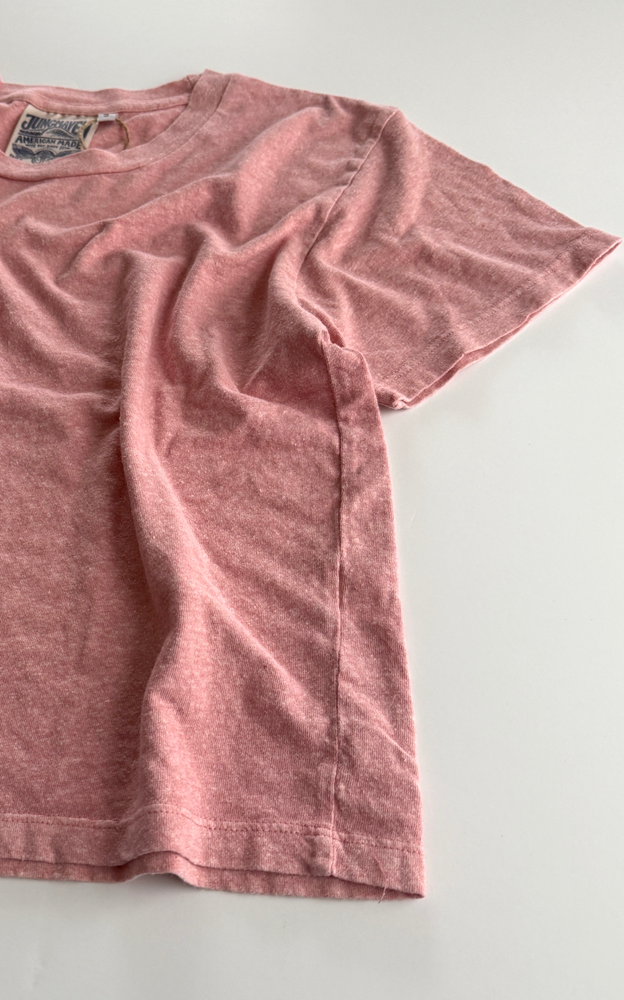 
                  
                    Cropped Lorel Tee in Rose Water Heather
                  
                