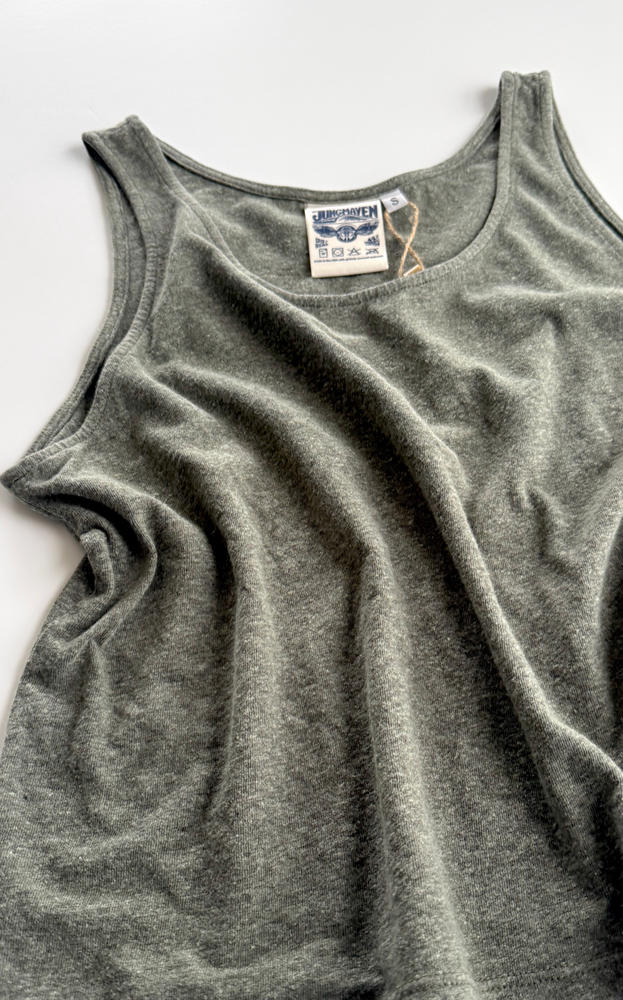 
                  
                    Cropped Tank in Heather Olive
                  
                